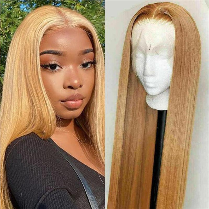 Bombshell Wig | eullair Glueless Honey Blonde Lace Front Wig | Brown Girl Blonde-Human Hair Wigs-eullair-eullair- Human Virgin Hair