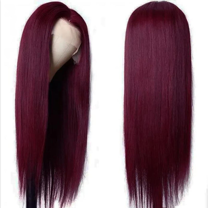 Amazing! eullair Pre Colored Dark #99J Burgundy Frontal Wig | Perfect Fall Color