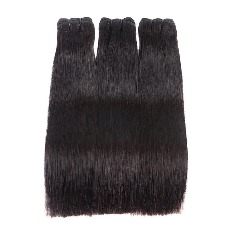 eullair 15A Grade Super Double Drawn Straight Human Virgin Hair Weave 3/4 Bundles