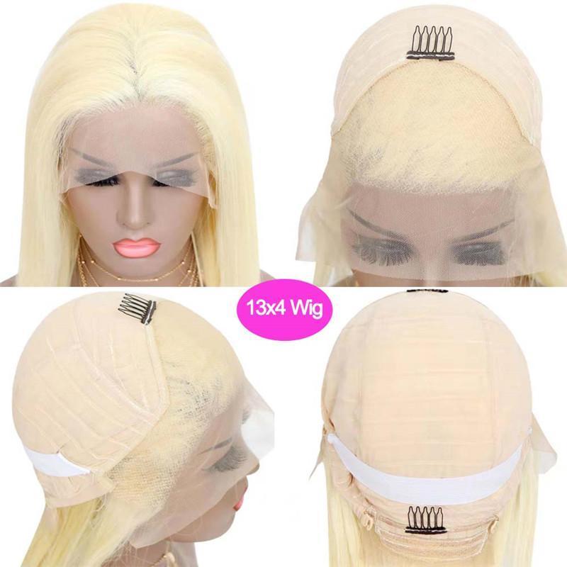 eullair #613 Blonde Straight Lace Frontal Wig Dye Friendly HD Lace Wig | Blonde Baddie-Human Hair Wigs-eullair-eullair- Human Virgin Hair