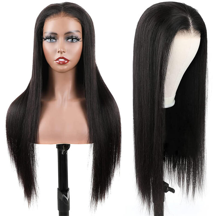 eullair Straight Hair Wear Go Glueless Wigs With Pre Cut Lace 4x6 5x5 HD Closure Wigs Beginner Friendly