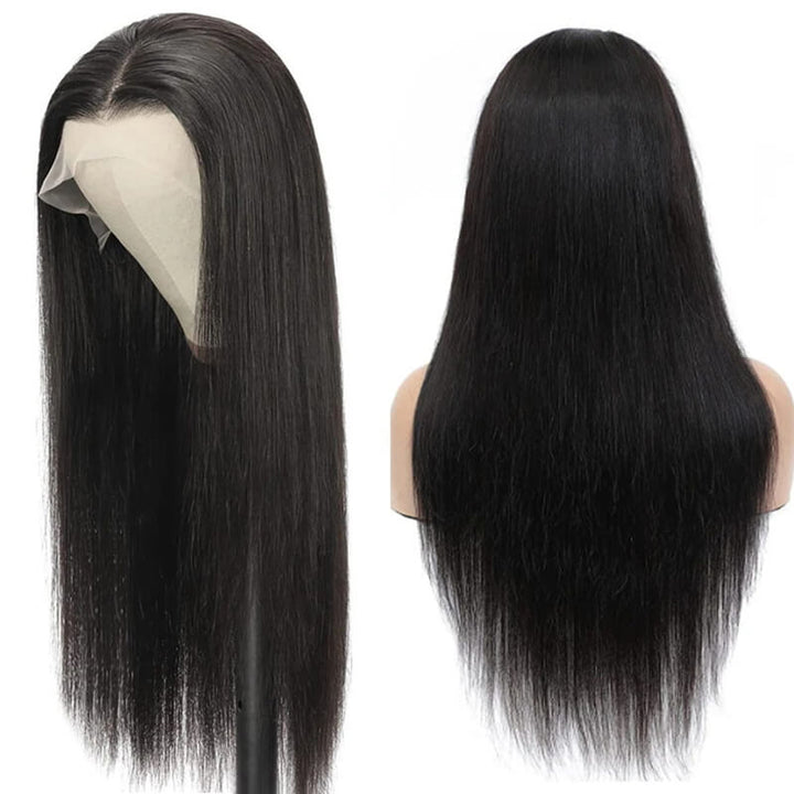 eullair Straight Human Hair Wigs 13x4 Transparent Frontal Wig | Undetectable Lace