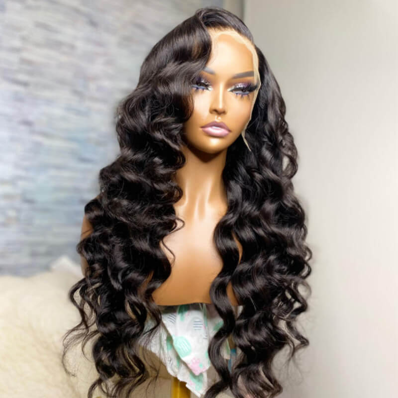 eullair Gluesless Loose Wave Wig 13x4 Transparent Lace Frontal Wig | Perfect Curls