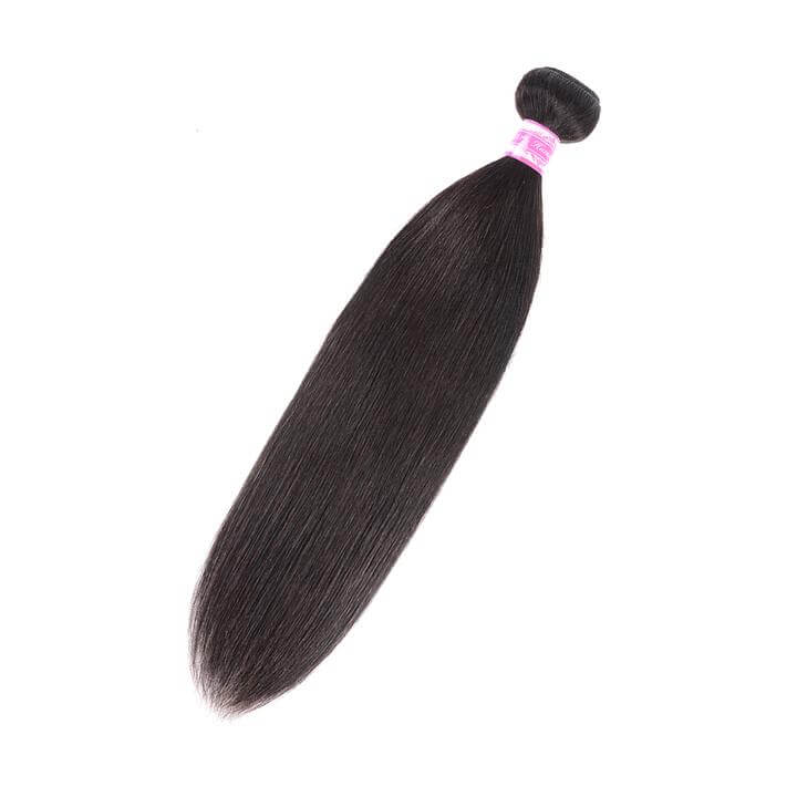 Natural Black Good Quality Human Hair Bundles 1 Piece 12-32 Inches All Textures-Natural Color #1B-eullair- Human Virgin Hair-eullair- Human Virgin Hair