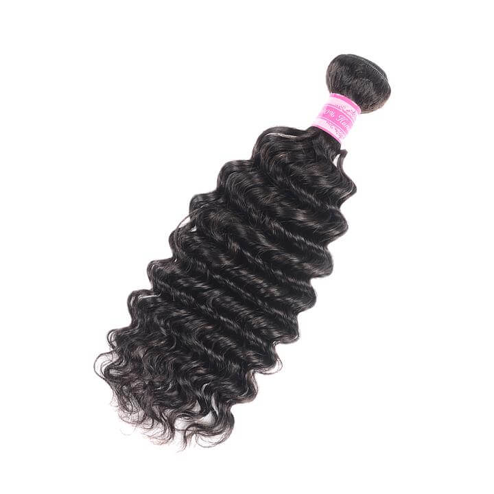 Natural Black Good Quality Human Hair Bundles 1 Piece 12-32 Inches All Textures-Natural Color #1B-eullair- Human Virgin Hair-eullair- Human Virgin Hair