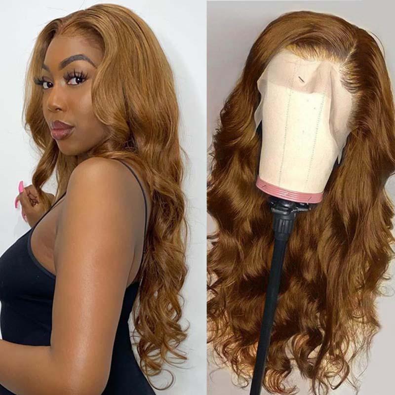 New Arrivial | eullair Chestnut Brown Lace Front Wig HD Lace | Autumn Copper Brown-Human Hair Wigs-eullair-eullair- Human Virgin Hair